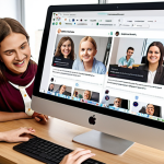 **

A team collaborating effectively in Slack.  Visualize a bright, modern office setting (or even a cool co-working space common in Warsaw or Krakow) with colleagues smiling and interacting with Slack on their laptops.  Focus on the clean Slack interface on the screens. Emphasize the use of channels (maybe a specific channel name like "#projekt_nowa_strona") and threads with visual cues like clearly organized conversations, integrated Google Drive icons, and maybe a Trello board preview within Slack.  The overall feel should be efficient, organized, and positive team collaboration.

**